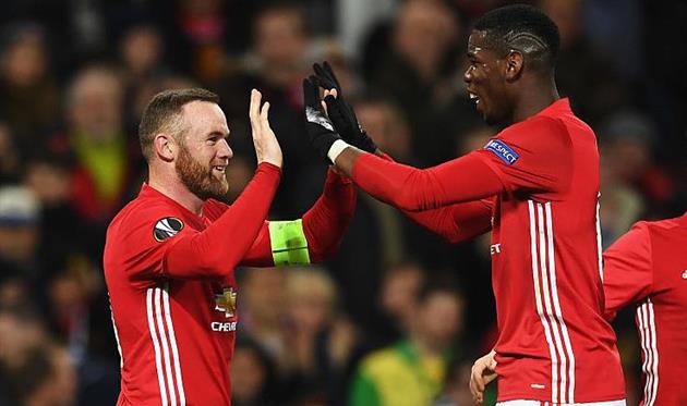 Уэйн Руни и Поль Погба, Getty Images