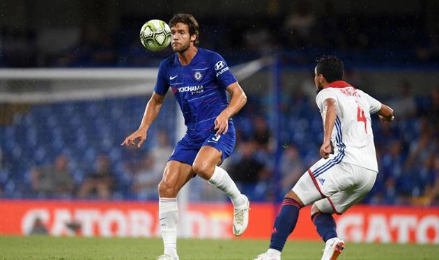 Маркос Алонсо против Рафаэля Да Силвы, Getty Images