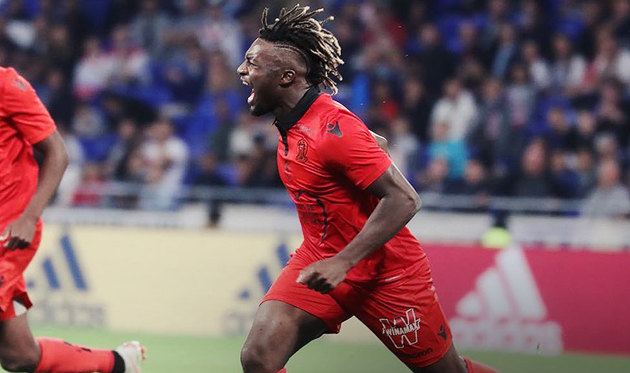 Ален Сен-Максимен забил единственный гол в матче, twitter.com/ogcnice