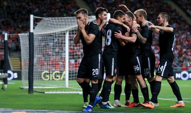 Радость игроков Зари, twitter.com/fczoryaofficial