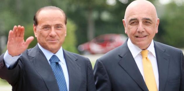 Сильвио Берлускони и Адриано Галлиани