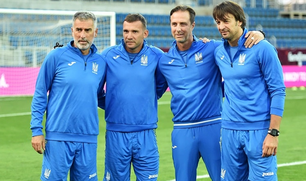 Тренерский штаб сборной Украины, фото: ФФУ
