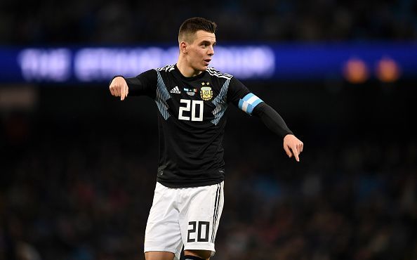 Выстрел Ло Чельсо из-за пределов штрафной, оставивший голкипера не у дел