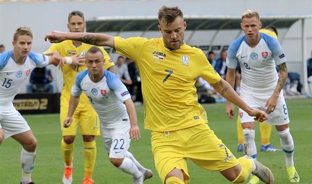 Андрей Ярмоленко забивает Словакии, ФФУ