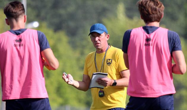 Александр Горяинов провел первую тренировку, фото ФК Металлист 1925