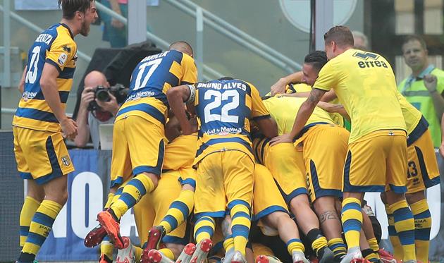 Радость игроков Пармы, Getty Images