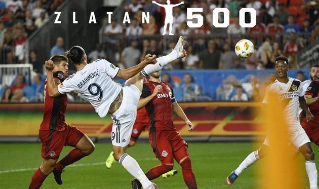 Златан Ибрагимович забил 500 голов, фото: twitter.com/LAGalaxy