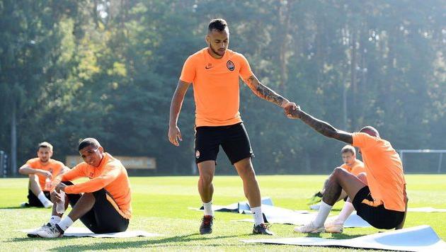 Шахтер на тренировке перед предстоящим матчем, Фото ФК Шахтер