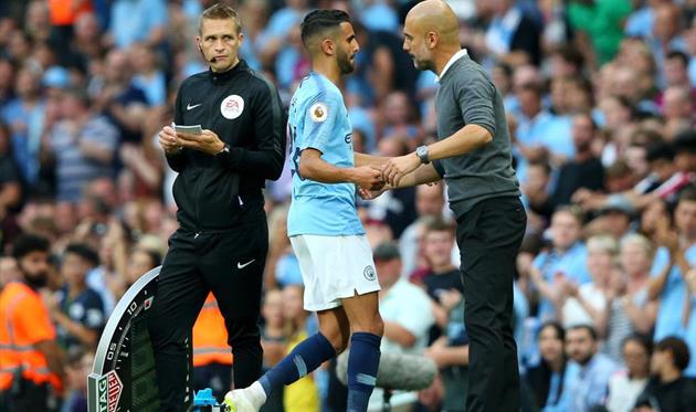 Рияд Марез и Хосеп Гвардиола, Getty Images