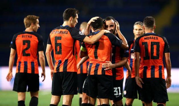 Радость игроков Шахтера, Фото ФК Шахтер