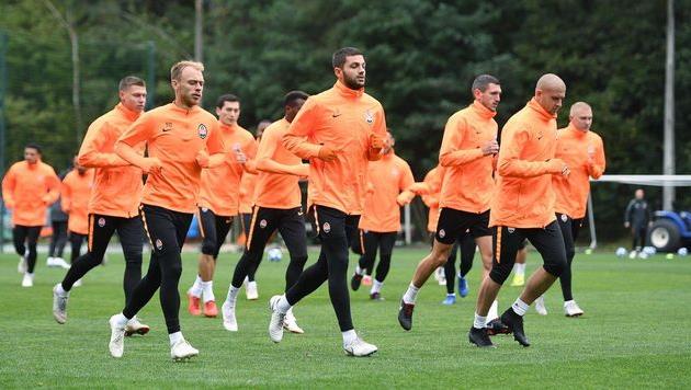 Тренировка Шахтера перед матчем, Фото ФК Шахтер