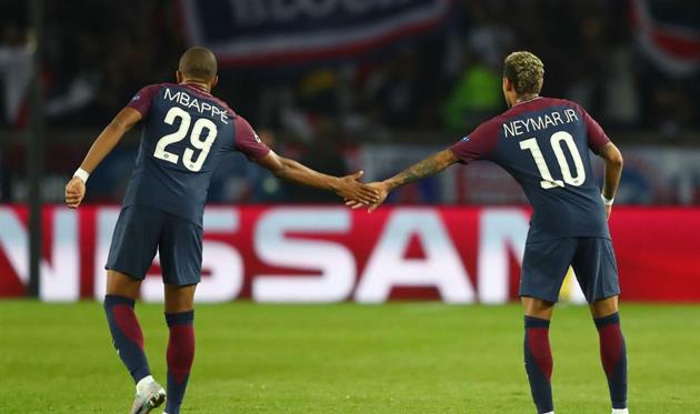 Килиан Мбаппе и Неймар, Getty Images