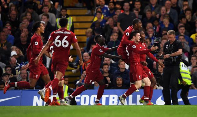Игроки Ливерпуля празднуют гол Старриджа/Getty Images