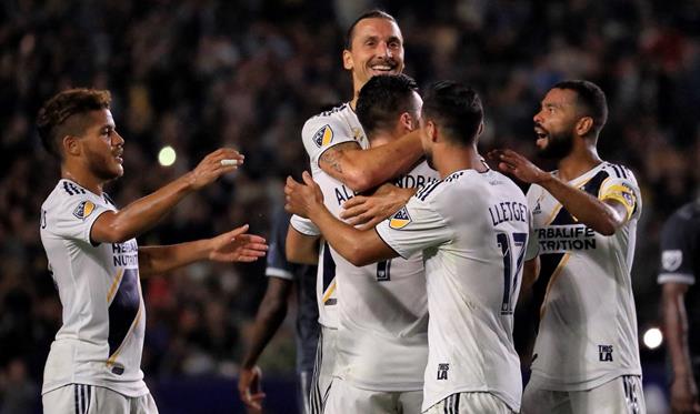 Златан оформил дубль против Ванкувера, фото: twitter.com/LAGalaxy