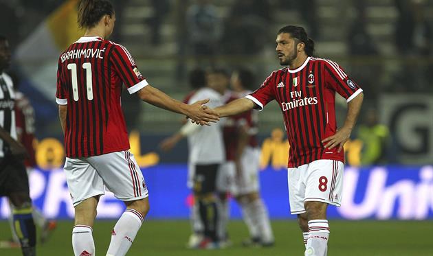 Златан Ибрагимович и Дженнаро Гаттузо, Getty Images