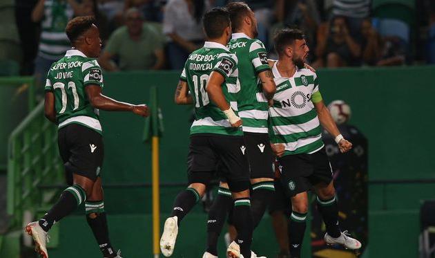 Радость игроков Спортинга, twitter.com/ligaportugal