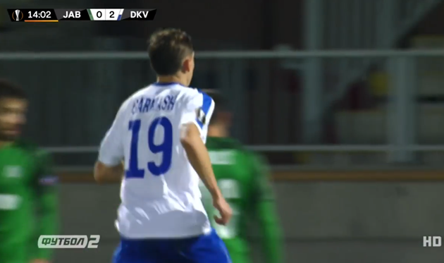 Гармаш удвоил преимущество Динамо против Яблонца после ошибки защитника