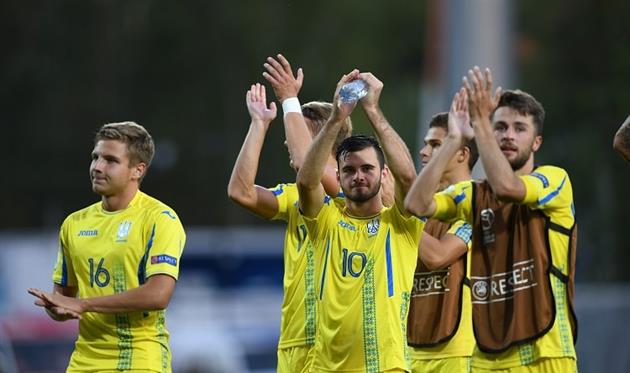 Футболисты юношеской сборной Украины