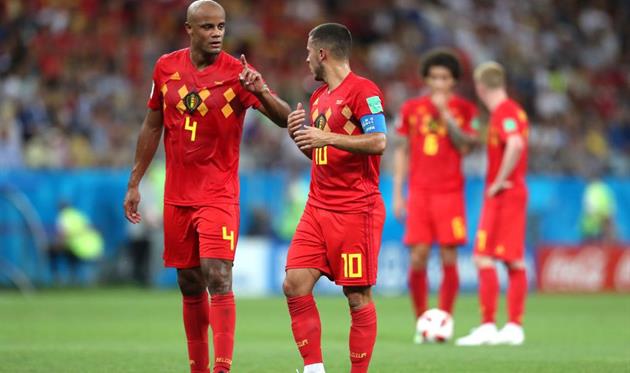 Венсан Компани и Эден Азар, Getty Images