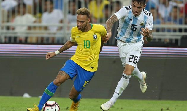 Неймар вошел в Топ-10 бразильцев по числу матчей за селесао