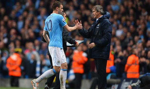 Джеко и Пеллегрини в Манчестер Сити, Getty Images