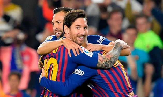 Радость игроков Барселоны