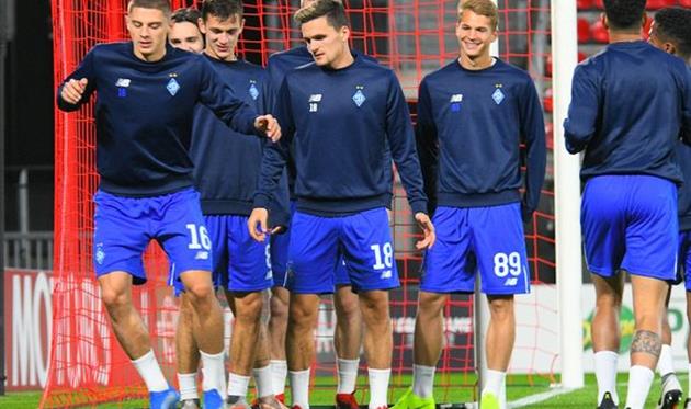 Киевское Динамо на тренировке перед матчем против Ренна, Фото ФК Динамо