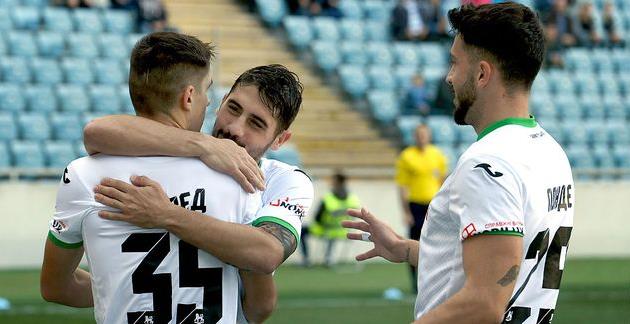 Радость футболистов Карпат, фото ФК Карпаты