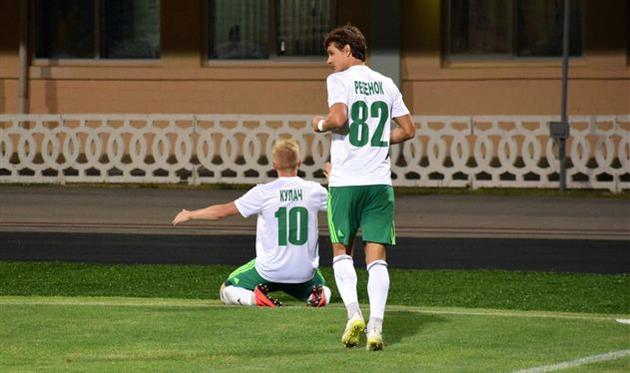 Владислав Кулач празднует забитый мяч, фото ФК Ворскла