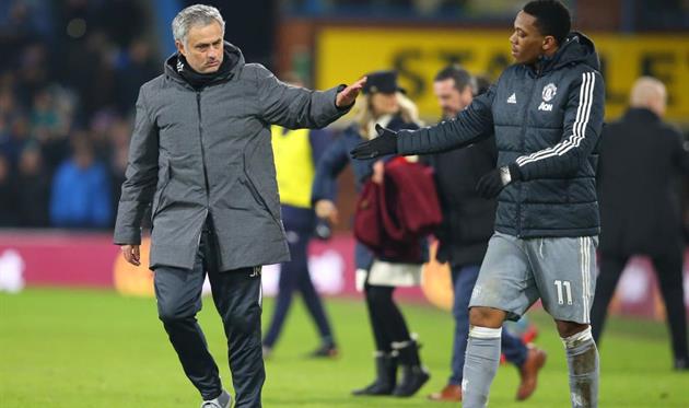 Жозе Моуриньо и Антони Мартиаль, Getty Images