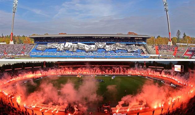 Стадион в огне: Как прощались с ареной в Карлсруэ