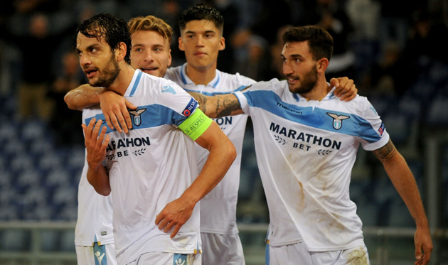Лацио празднует гол Пароло, Getty Images