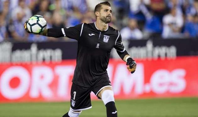 Вратарь Леганеса Куэльяр избежал тяжелой травмы