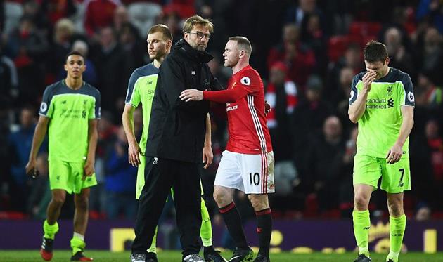 Уэйн Руни и Юрген Клопп, Getty Images