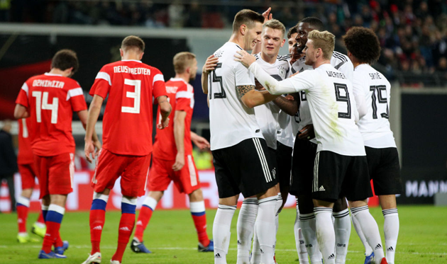 Германия празднует гол Зюле, Getty Images