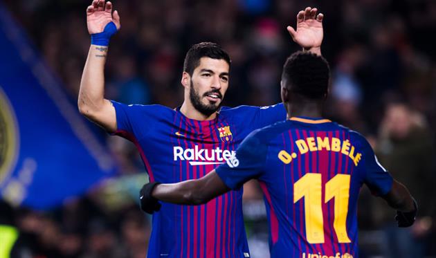 Луис Суарес и Усман Дембеле, Getty Images