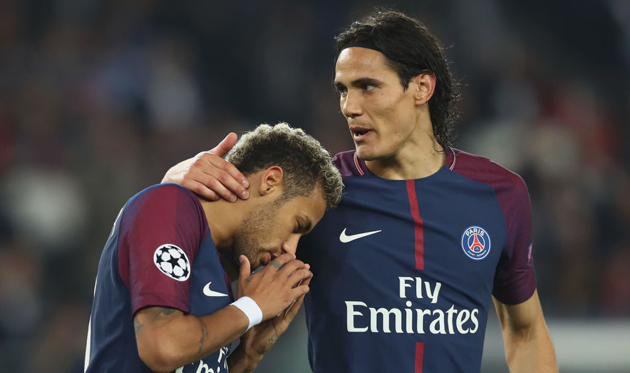 Неймар и Эдинсон Кавани, Getty Images