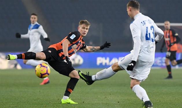 Олег Данченко (слева), ФК Шахтер