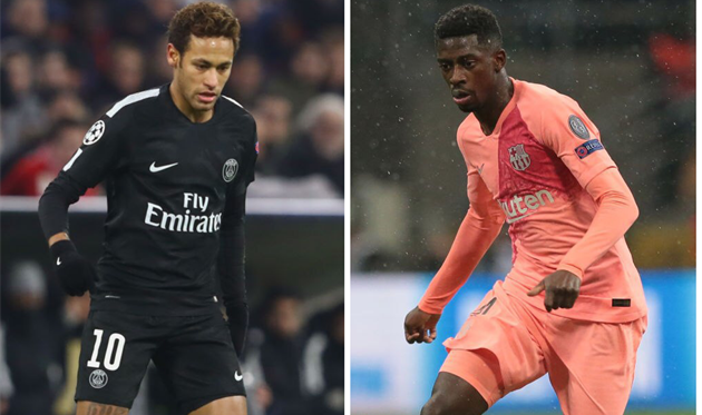 Неймар и Дембеле