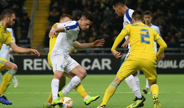 Беньямин Вербич в окружении соперников, фото ФК Динамо