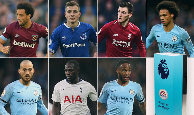Претенденты на звание лучшего игрока ноября в АПЛ, premierleague.com