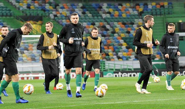 Ворскла на открытой тренировке перед матчем со Спортингом, ФК Ворскла