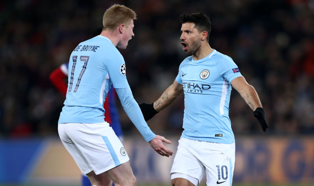 Кевин де Брюйне и Серхио Агуэро, Getty Images