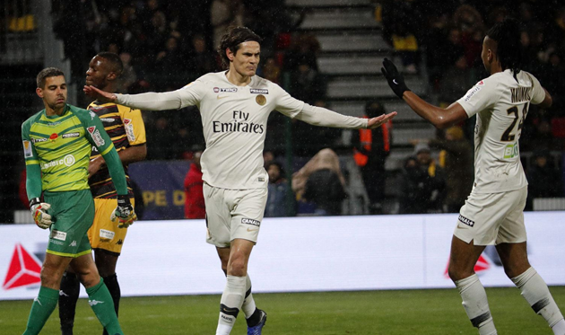 Эдинсон Кавани открыл счет в матче, psg.fr