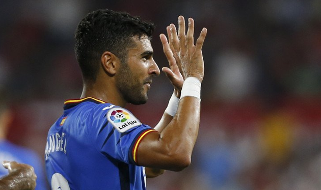 Анхель открыл счет в матче, twitter.com/laliga