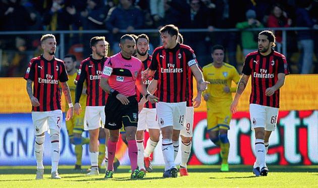 фрозиноне - милан, getty images