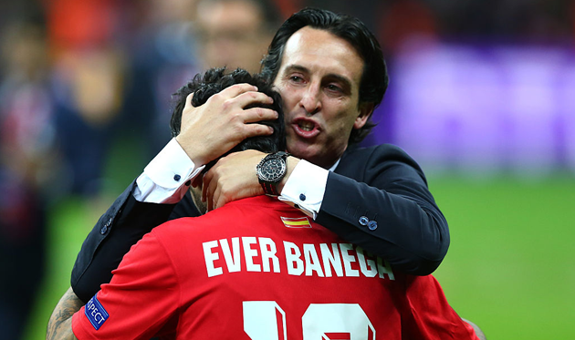 Унаи Эмери и Эвер Банега, Getty Images