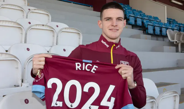 Деклан Райс, whufc.com