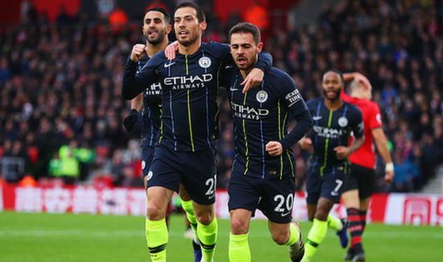 манчестер сити обыграл саутгемптон, getty images