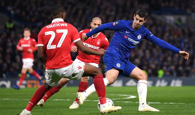 Альваро Мората (справа), ФК Челси